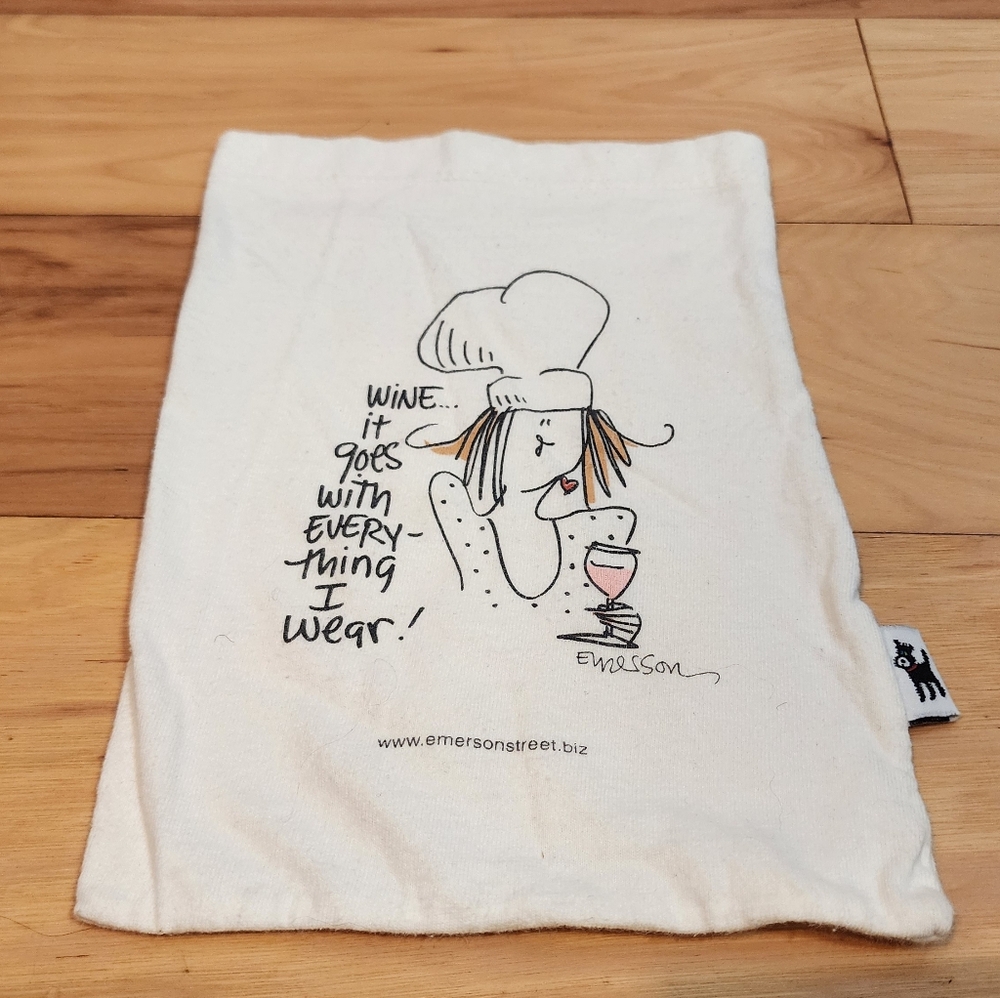 Dolly Mama by Joey "Wine... it goes with EVERY-thing I wear!" flour sack towel